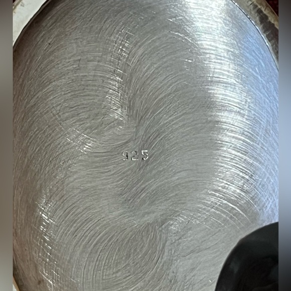 Vintage Sterling Silver Embossed Locket 925 - Picture 5 of 7